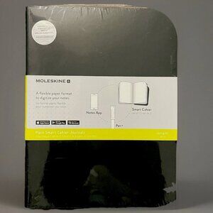 Moleskine Smart Cahier Journals 2 XL Black Notebook Digital Notes Plain 7.5 x 10